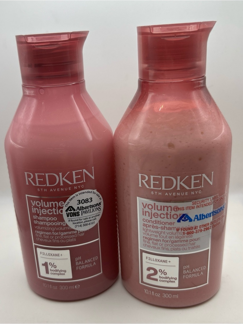 Redken Volume Injection Shampoo 10.1oz + Conditioner 10.1oz Set